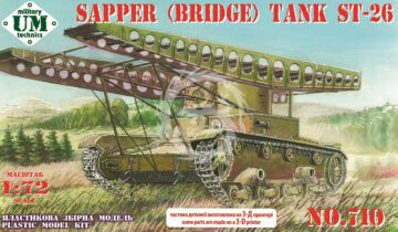 NA ZAMÓWIENIE - ST-26 sapper (bridge) tank, rubber tracks - Unimodels UMT710 skala 1/72