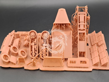 Pionierwagen Unic P-107 U.307(f) - KM Model KM-72001 Wydruk 3D skala 1/72 