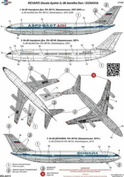 RG-А013 IL-86 Aeroflot DON for Zvezda 1/144