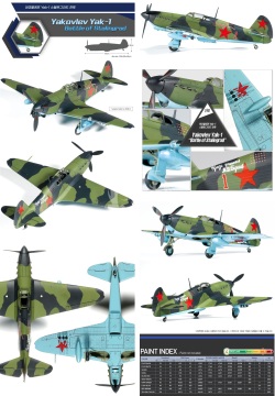 Model plastikowy Yakovlev Yak-1 Battle of Stalingrad Academy 12343 skala 1/48