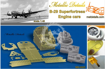 Detailing set for aircraft model B-29.Engine cars -Revell Metallic Details   MD4805 skala 1/48