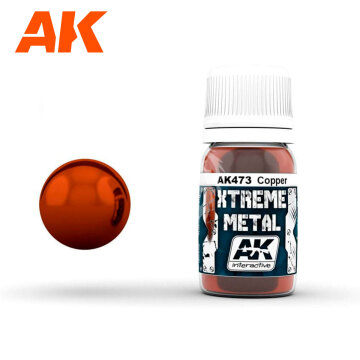 XTREME METAL - MIEDŹ 30ML AK473 AK-473 AK Interactive 