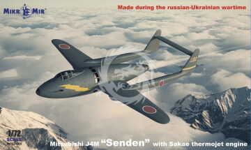 Mitsubishi J4M Senden w/Sakae themojet engine Mikromir 72-024 skala 1/72 