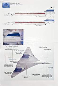 Concorde 001/2 - F- WTSS G-BSST F-RSIN FR13 skala 1/144