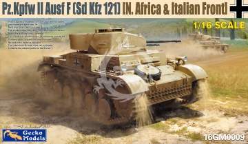 Pz.kpfw II (Sd.Kfz. 121) Ausf. F (North Africa & Italian Front) Gecko Models 16GM0009 skala 1/16
