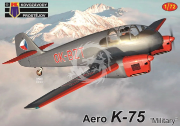 Aero K-75 “Military” Kovozávody Prostějov KPM0429 skala 1/72