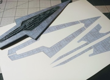 Kalkomania do Super Star Destroyer w skali 1/100 000 dla Bandai - Danamagic