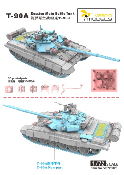 T-90A Russian Main Battle Tank Vespid Models 720026 skala 1/72
