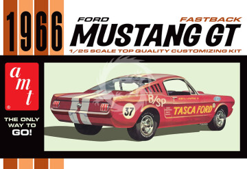 1966 FORD MUSTANG FASTBACK 2+2 AMT -  AMT1305 skala 1/25