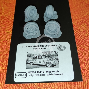 MZMA M412  Moskvich  rally  wheels  wide forced - Start 43 ST-21 skala 1/24