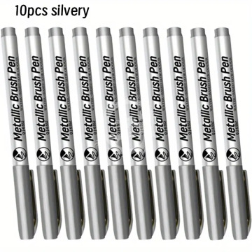 Metaliczne markerowe pisaki. 