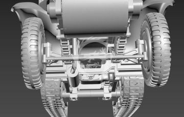 Pionierwagen Unic P-107 U.307(f) - KM Model KM-72001 Wydruk 3D skala 1/72 