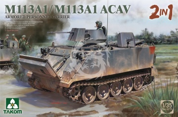 Przedsprzedaż - M113A1/M113A1 ACAV 2IN1 ARMORED PERSONNEL CARRIER - Takom 2215 skala 1:35