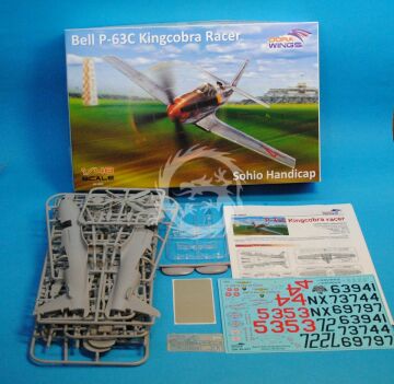 Model plastikowy Bell P-63C Kingcobra Racer, Dora Wings DW48007 skala 1/48