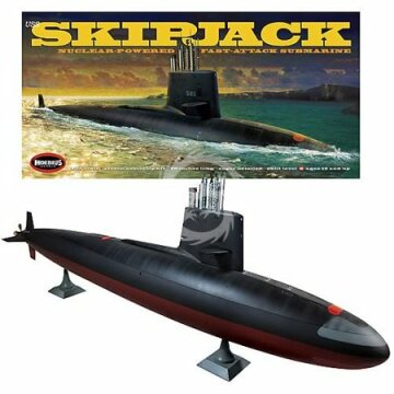 USS Skipjack, okręt podwodny o napędzie atomowym, Moebius Models 1400 skala 1/72