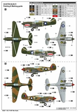 P-40F War Hawk Trumpeter 03227 skala 1/32