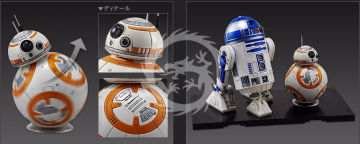 BB-8 & R2-D2 Bandai skala 1/12 Star Wars