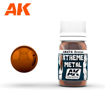 XTREME METAL - BRĄZ 30ML  AK474 AK-474 AK Interactive 