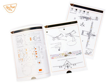 TB.2 UAV Ukrainian Navy - Clear Prop! CP72034 skala 1/72