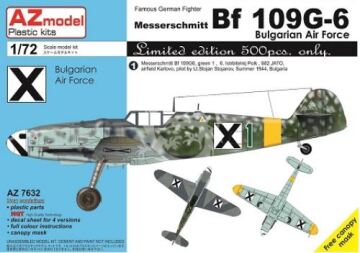 Messerschmitt Bf 109G-6 Bulgarian Air Force AZmodel  AZ7632 1/72