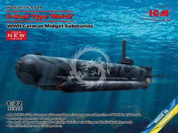 NA ZAMÓWIENIE - U-Boat Type ‘Molch’ WWII German Midget Submarine skala 1/72