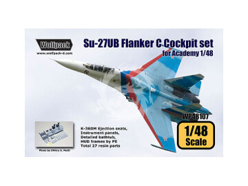 Su-27UB Flanker C Cockpit Set for Academy, Academy Minicraft, Wolfpack, Eduard Wolfpack  WP48107 skala 1/48