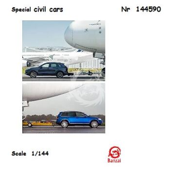 Special civil cars (Volkswagen + Porsche) - Banzai 144590 skala 1/144