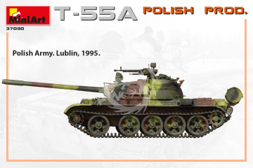 Polish Medium Tank T-55A Polish Production MiniArt 37090 skala 1/35