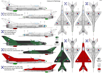 Mikoyan MiG-21 F-13/S-106 - Kovozavody Prostejov 72502 skala 1/72