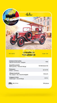 Citroen C4 Fire Brigade - Heller 56733 skala 1/24