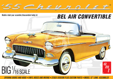 ** 1955 Chevy Bel Air Convertible - AMT 1134 skala  1/16