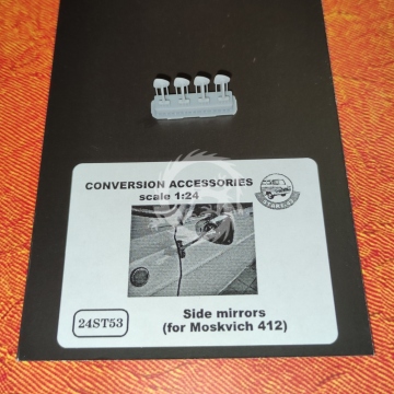 Side mirrors  (for Moskvich 412)   4pcs - Start 43 St53 skala 1/24