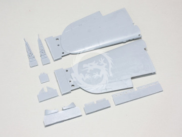 Zestaw dodatków Westland F4U-5/7, AU-1 Corsair Wing Folded set (for Hasegawa 1/48), Wolfpack WW48010 skala 1/48