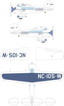Model plastikowy Lockheed Vega 5C Dora Wings DW48024 skala 1/48