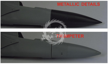 Nose cone for model aircraft MiG-23-Trumpeter MDR4802 skala 1/48