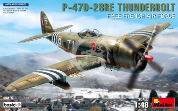 P-47D-28RE Thunderbolt 'Free French Air Force' Basic Kit MiniArt 48015 1/48