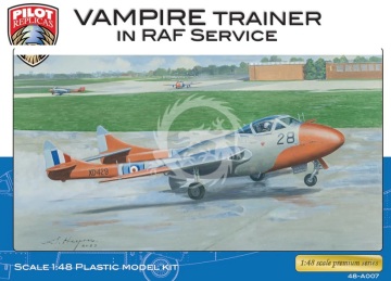 NA ZAMÓWIENIE -  De Havilland DH 115 Vampire,2 seater Vampire UK Pilot Replicas 48A007 skala 1/48