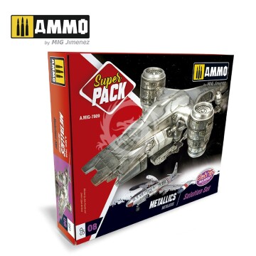 SUPER PACK METALLICS SET AMMO of Mig Jimenez 7809 