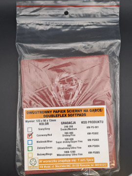 DWUSTRONNY PAPIER ŚCIERNY NA GĄBCE GRADACJA 360-400 - KM-PS-002