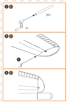 Zestaw Hawk H-75 M/N/O pitot tube for CP kit, Clear Prop Models, CPA48009, skala 1/48