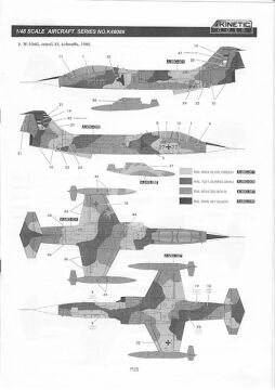 Model plastikowy Lockheed TF-104G Starfighter Kinetic K48089 skala 1/48