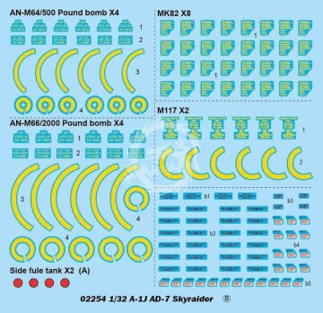 A-1J AD-7 Skyraider Trumpeter 02254 skala 1/32