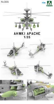 AH Mk.I Apache Attack Helicopter Takom TAK2604 skala 1/35