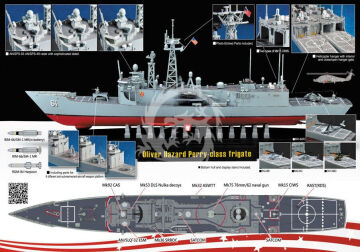 PREORDER - US Navy Oliver Hazard Perry Class Frigate AFV Club AFV-SE70007 skala 1/700