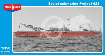  NA ZAMÓWIENIE - Soviet Project 628 Submarine - Golf I Class MikroMir 350-030 skala 1/350