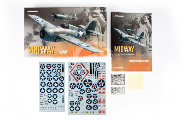 Midway Dual Combo F4F-3 and F4F-4 Eduard 11166 skala 1/48