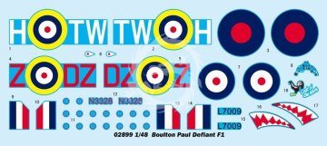 Boulton Paul Defiant F1 Trumpeter 02899 skala 1/48