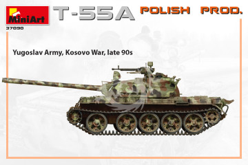 Polish Medium Tank T-55A Polish Production MiniArt 37090 skala 1/35