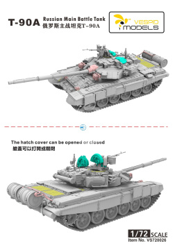 T-90A Russian Main Battle Tank Vespid Models 720026 skala 1/72