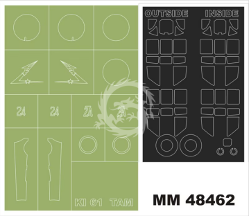 Kawasaki Ki-61 Hien Tamiya Montex MM48462 skala 1/48